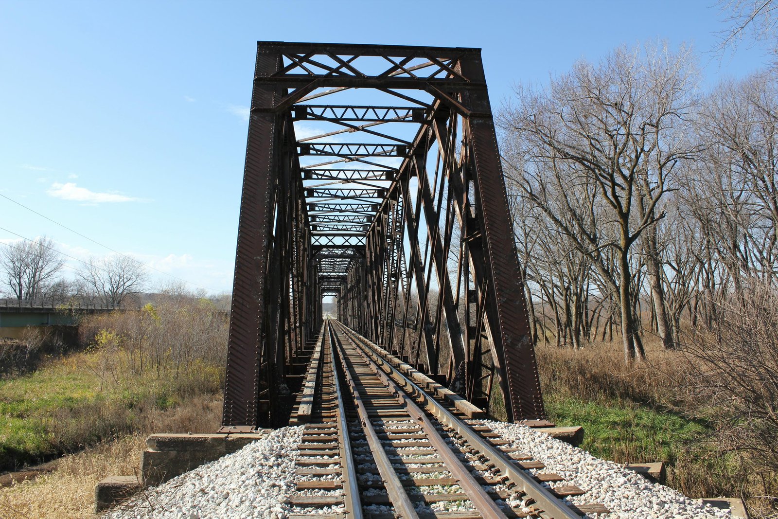 Looking west